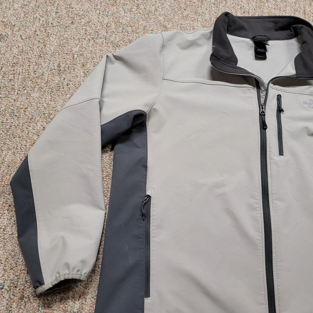 The North Face Jacket Men 2XL Grey Apex Bionic Softshell Outdoors Hiking Camping